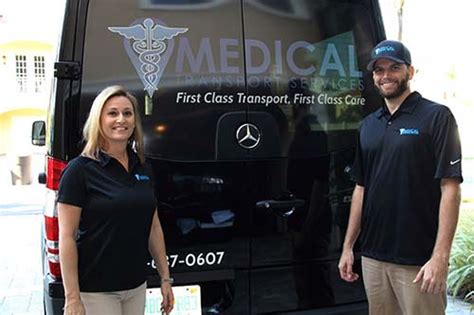 Medical Transport Driver driving a vehicle