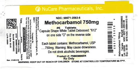 Methocarbamol for Post-Operative Pain Management