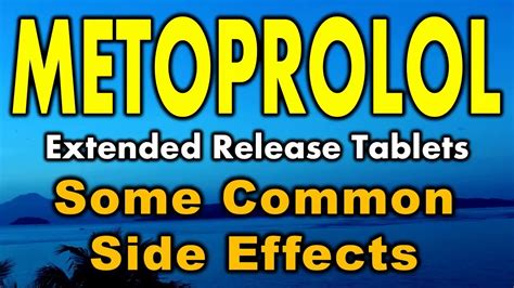 Metoprolol 50 mg side effects