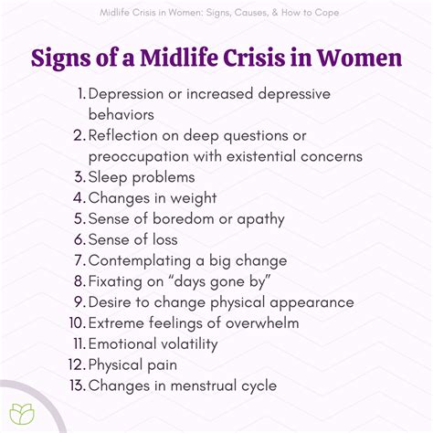 Midlife Crisis Signs