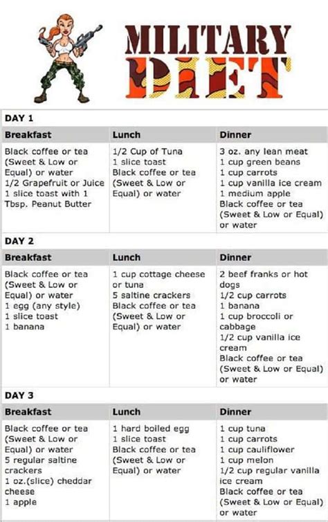 Military Diet Safety