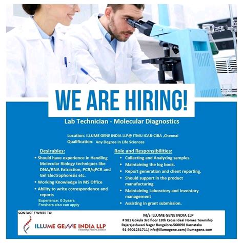 Molecular Diagnostics Technician Jobs