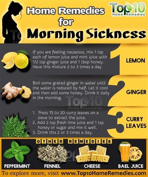 Other natural remedies for morning sickness