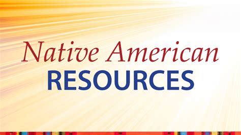 Native American Resources