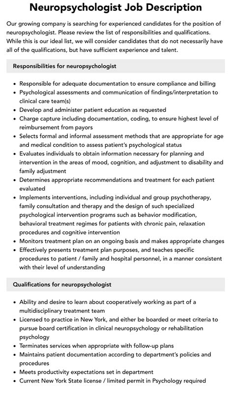 Neuropsychologist Jobs Near Me