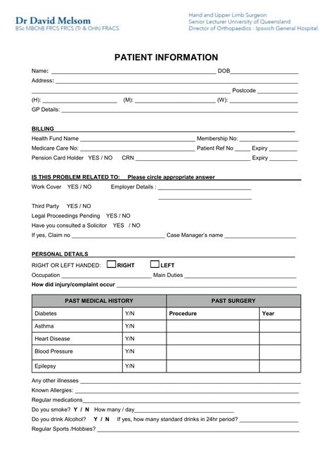 New Patient Information