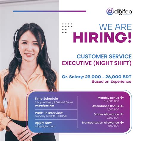 Night shift customer service representative