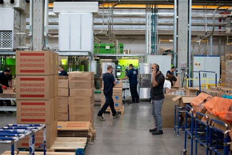 Night shift warehouse workers