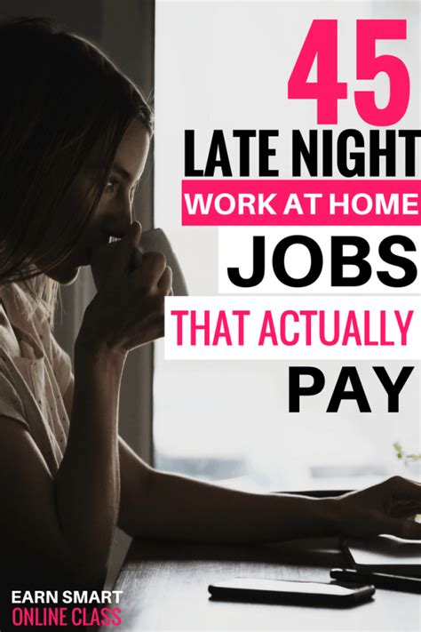 Night work from home jobs