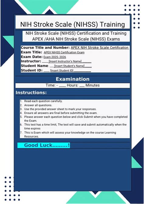 NIH Stroke Scale Certification