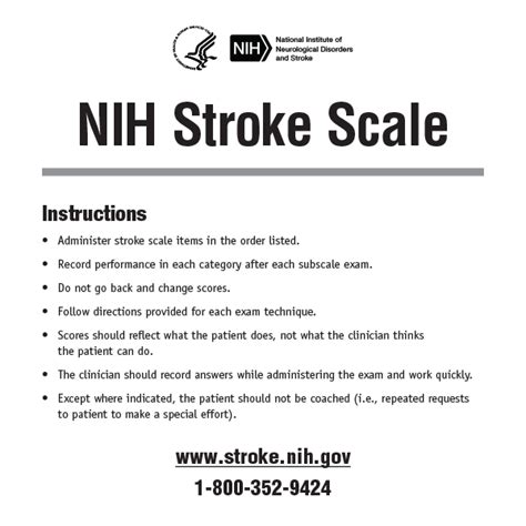 NIH Stroke Scale Study Tips
