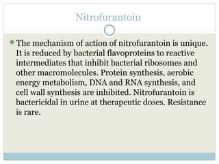 Nitrofurantoin Mechanism of Action