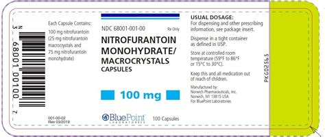 Nitrofurantoin Mono/Mac 100mg Caps