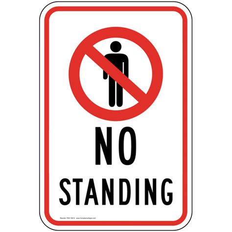 No Standing Sign