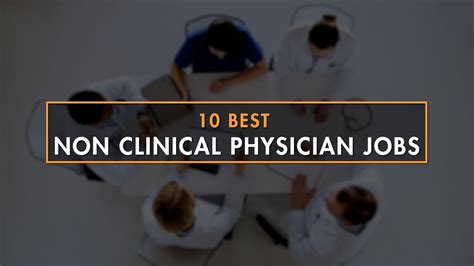 Non-Clinical Medicine Careers