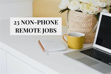 Non-Phone Remote Jobs