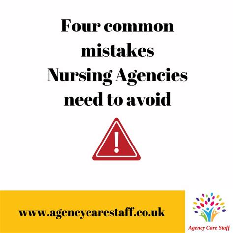 Nursing Agency Mistakes
