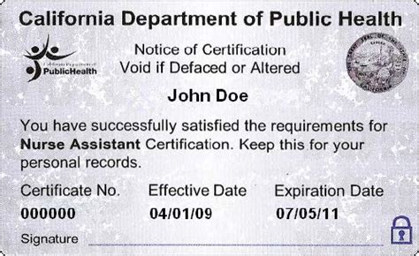 Nursing Assistant License Verification