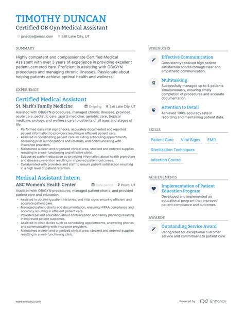 OB-GYN CV tips