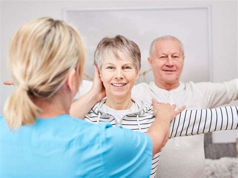Occupational therapist working with a patient