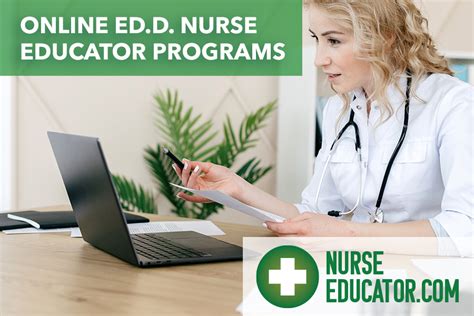 Online nurse educator teaching students remotely