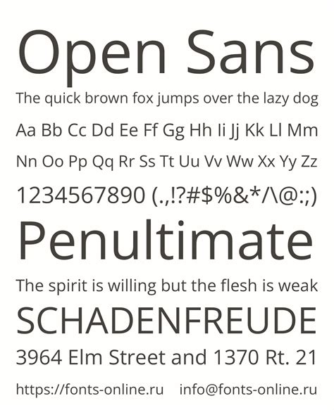 Open Sans Font