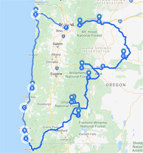 Oregon Trip Planning