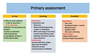 PALS Primary Assessment