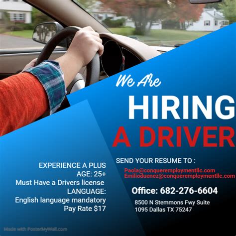 Part Time Driver Requirements