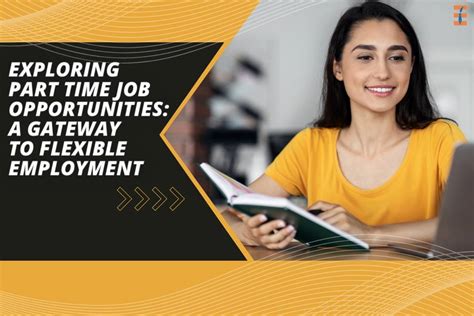 Part-time employment opportunities for flexible schedules