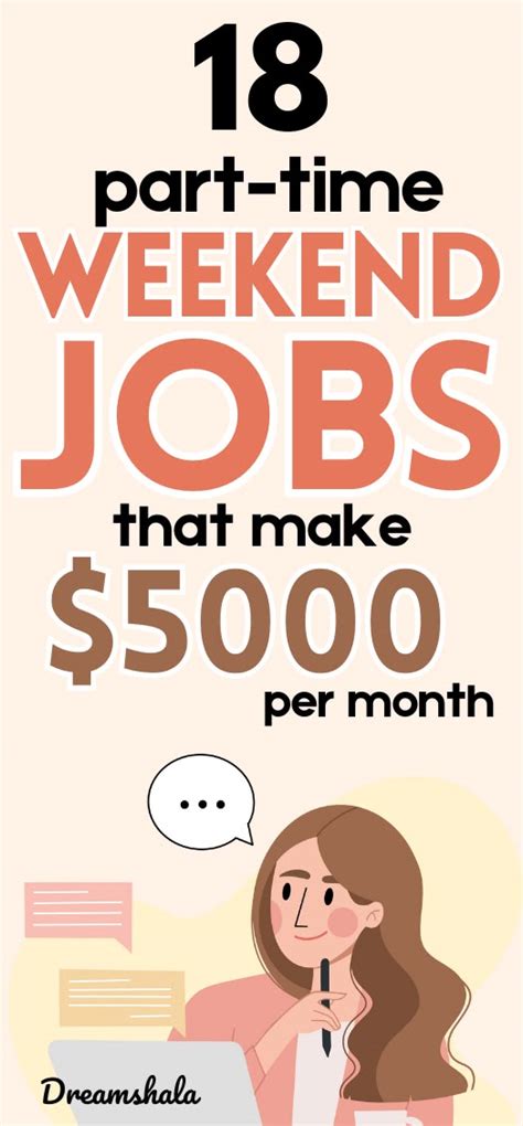 Part-time jobs on weekends