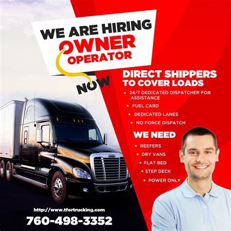 Owner-operator truck driving jobs