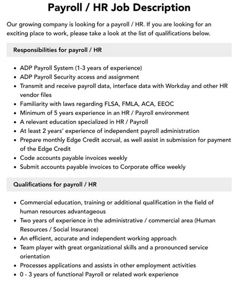 Payroll Jobs Local