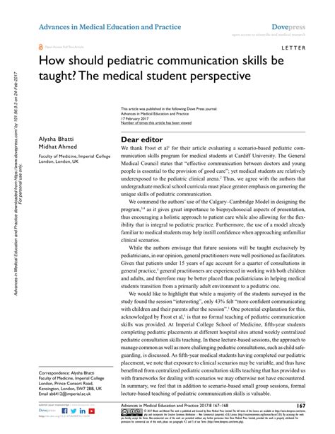 Pediatric Communication