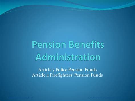 Pension Benefits Administrator