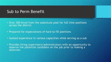 Perm Benefits