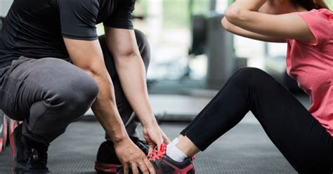 Personal trainer at work