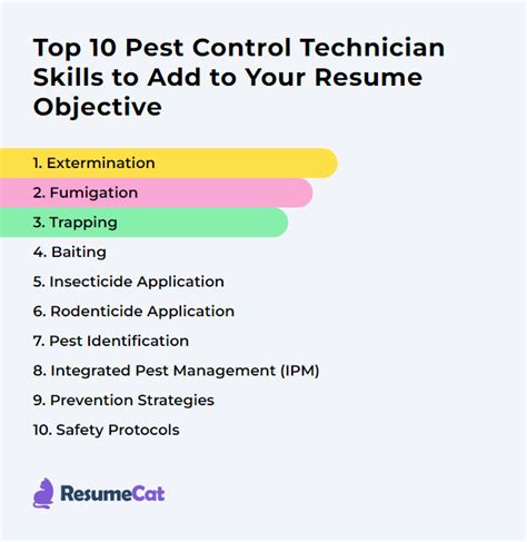 Pest control skills