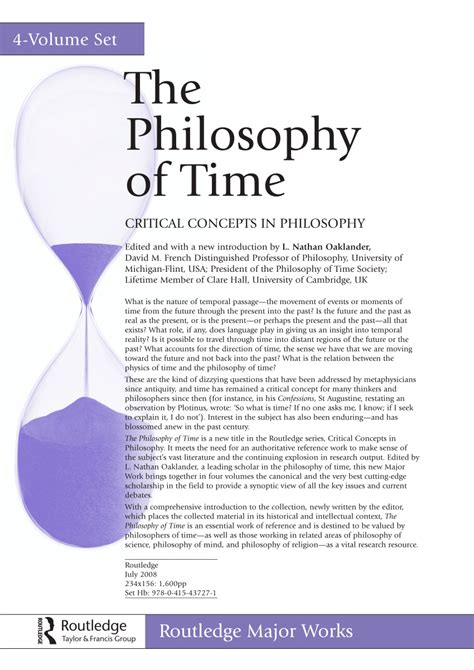 Philosophy of Time