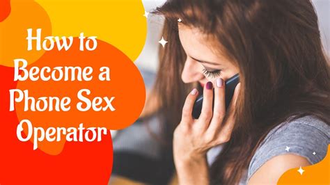 Phone sex operator