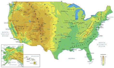 Physical Regions Map