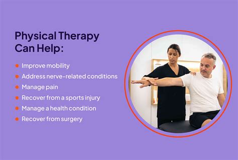 Physical therapist working with a patient
