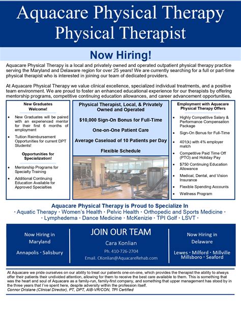 Physical Therapy Job Postings