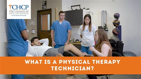 Physical therapy technician in a classroom setting
