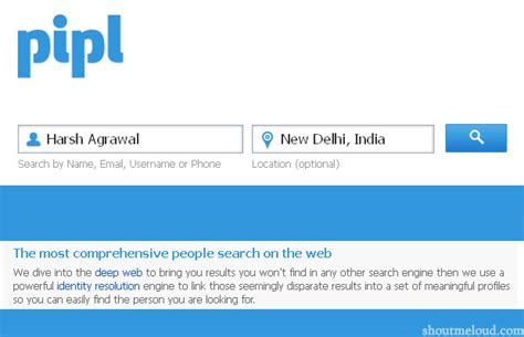 Pipl People Search Engine