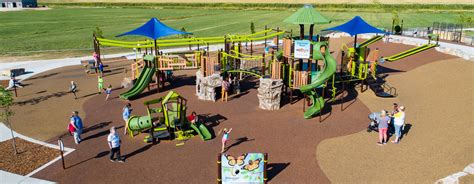 Children playing on the playground at Discovery Park