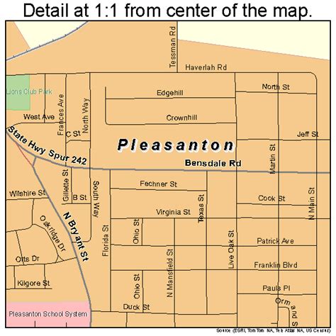 Pleasanton Tx Map