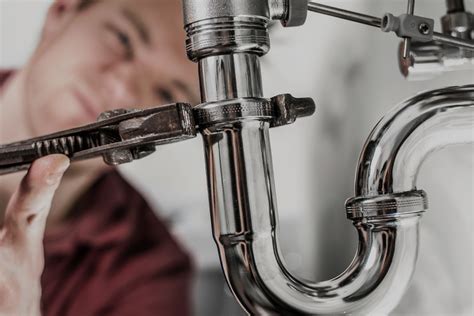Plumber at work