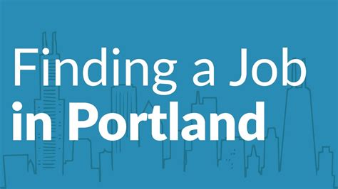 Portland Oregon Job Search