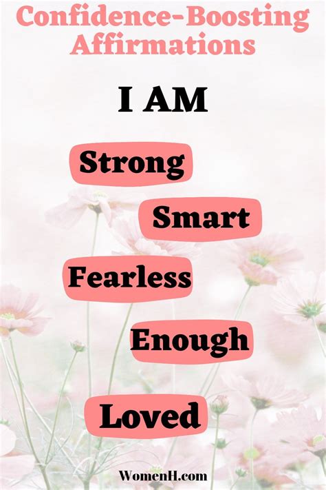 Positive self affirmations